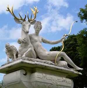Diane de Poitiers (1499-1566) as Diana mounted on a Stag